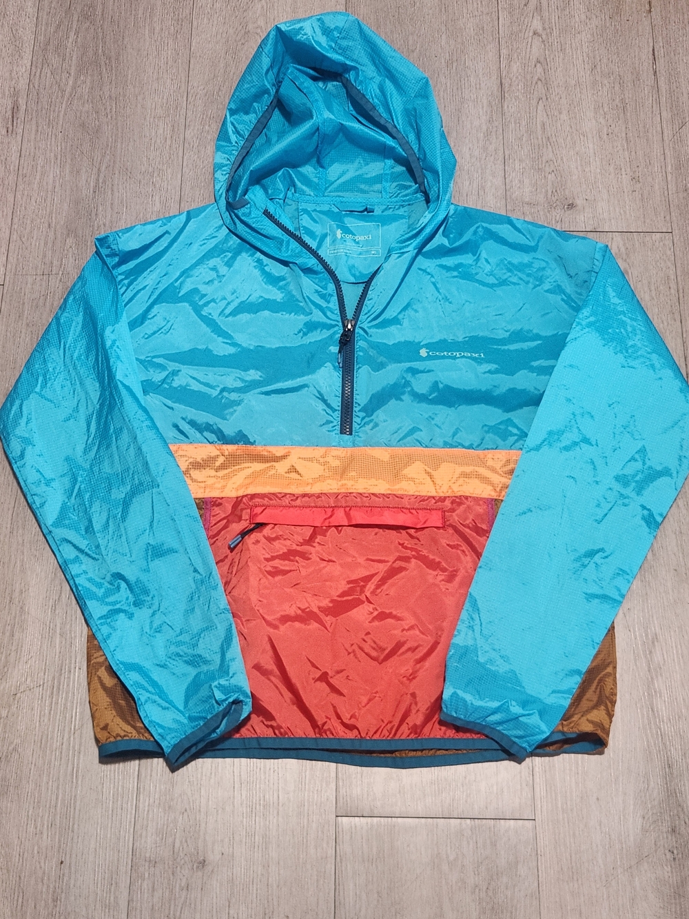 Cotopaxi Teca Half Zip Colorblock Windbreaker Anorak WS